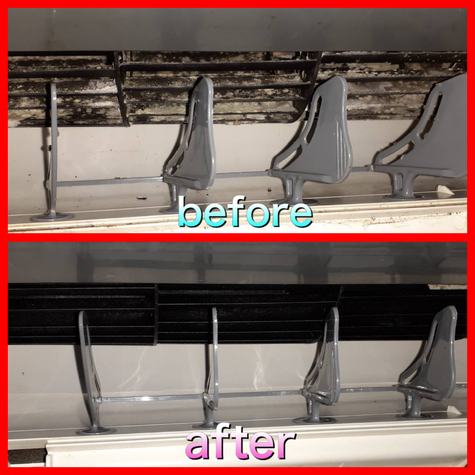 エアコンクリーニングのビフォーアフター