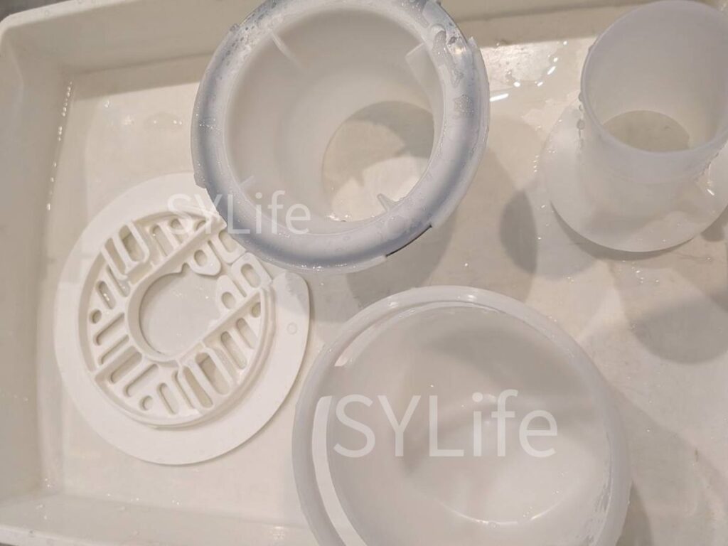 排水口洗浄後の写真。