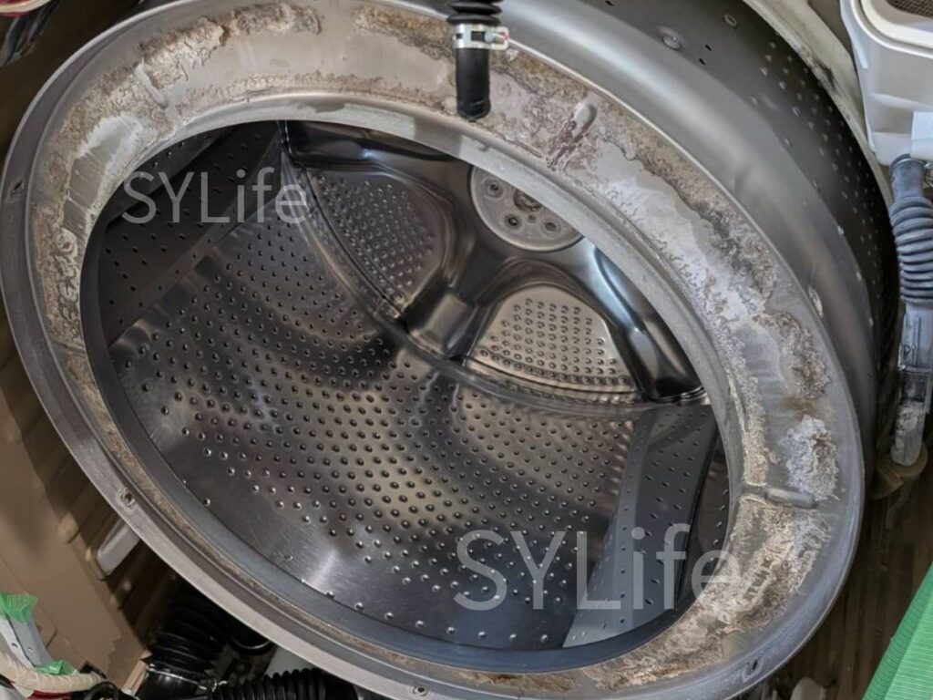 江戸川区 ドラム式洗濯機クリーニング 日立BD-SX110EL 洗濯槽