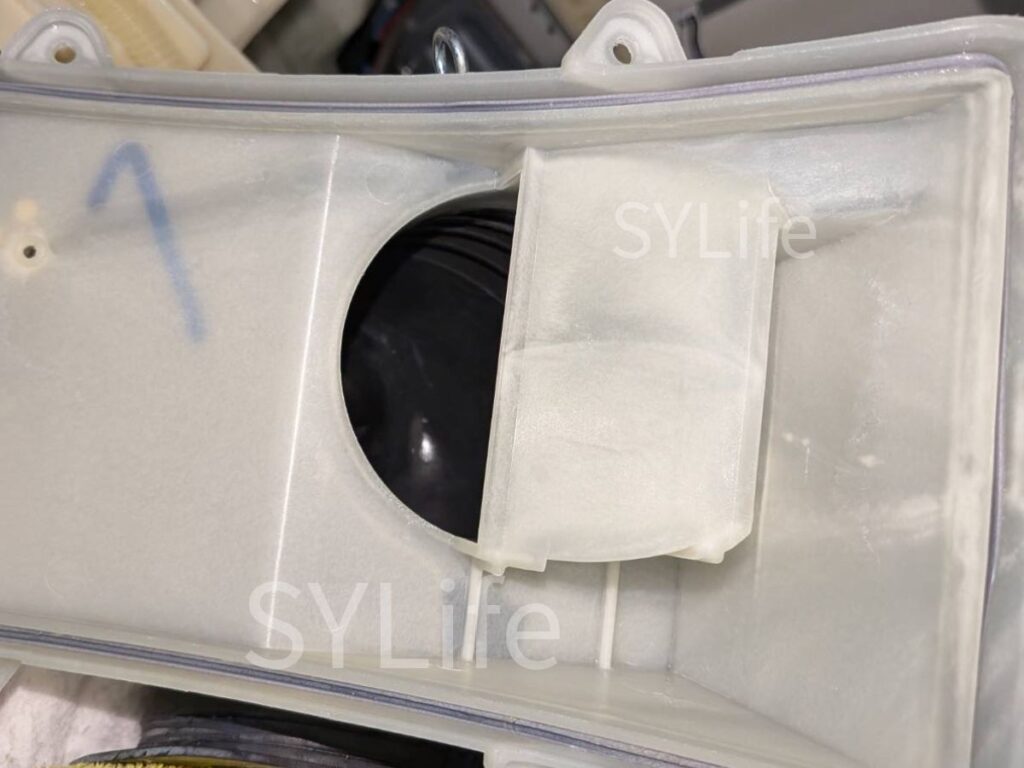 港区 ドラム式洗濯機クリーニング ES-W112 乾燥経路清掃後