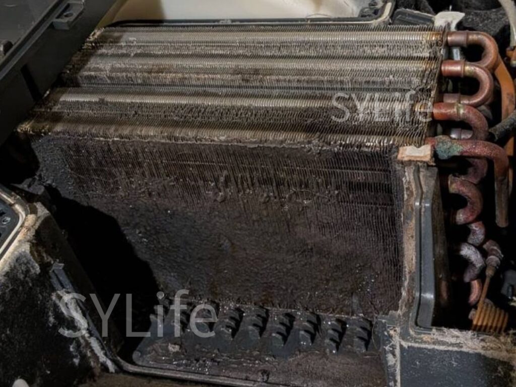 パナソニック ドラム式洗濯機 NA-VX800BL ヒートポンプのホコリ詰まり|目黒区施工事例