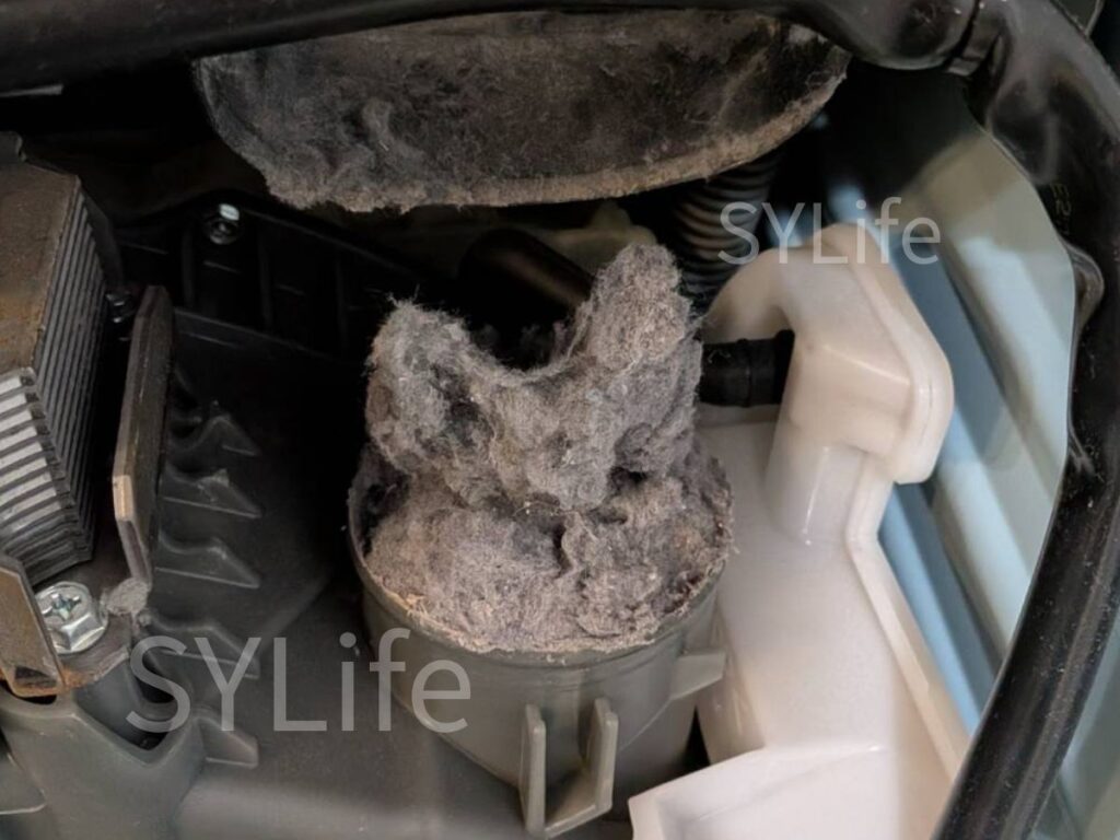 パナソニック ドラム式洗濯機 NA-VX800BL 乾燥ダクトのホコリ詰まり|目黒区ドラム式洗濯機クリーニング