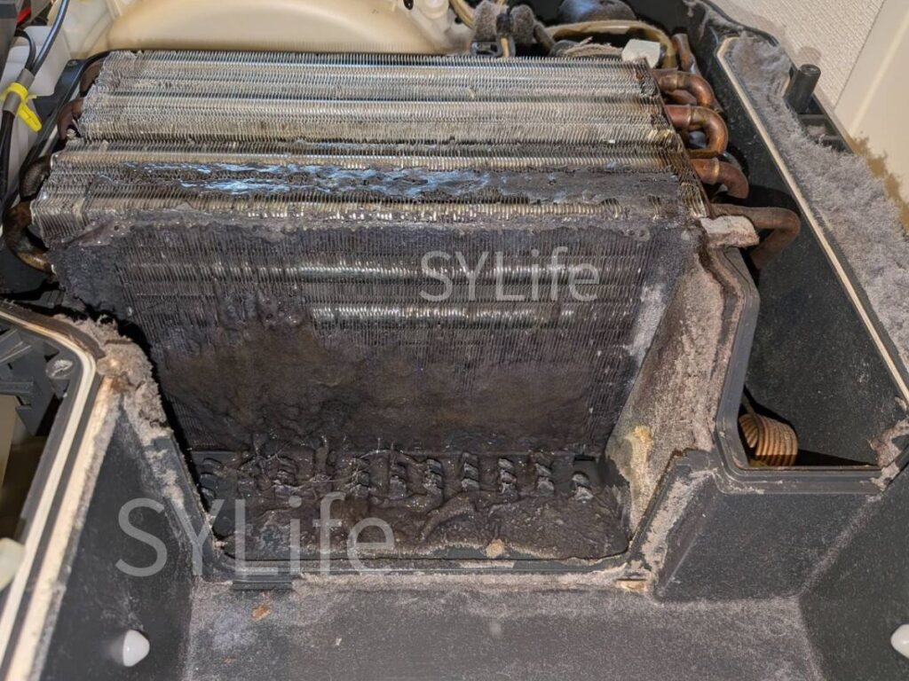 NA-VX800BR ヒートポンプ 熱交換器 ホコリ詰まり 乾燥不良の原因