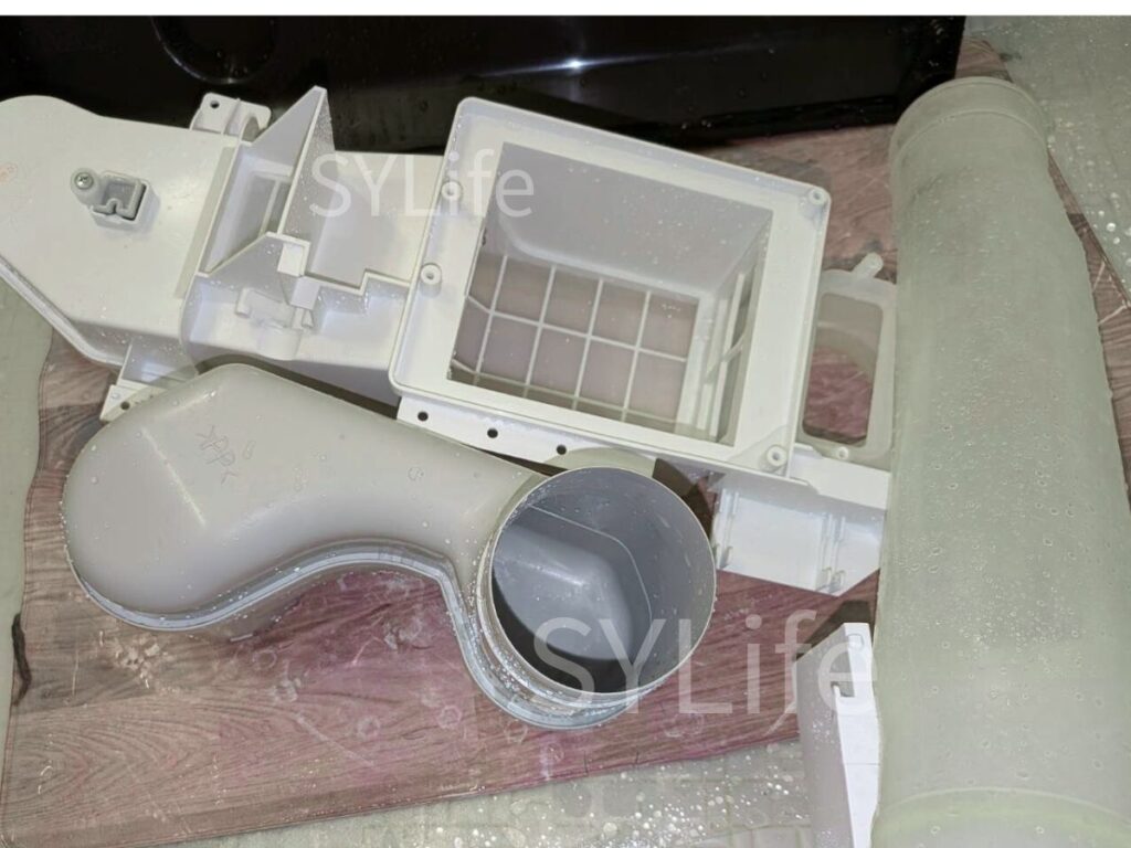 中野区 ドラム式洗濯機クリーニング 東芝TW-117X5 乾燥経路の汚れ洗浄後