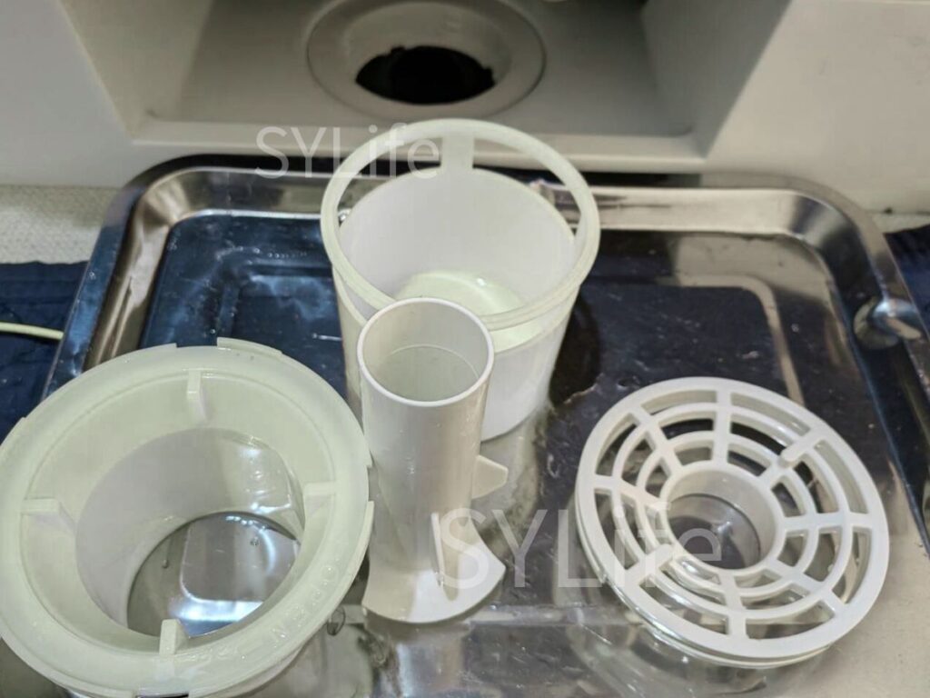 中野区 ドラム式洗濯機クリーニング 東芝TW-117X5 排水口洗浄後