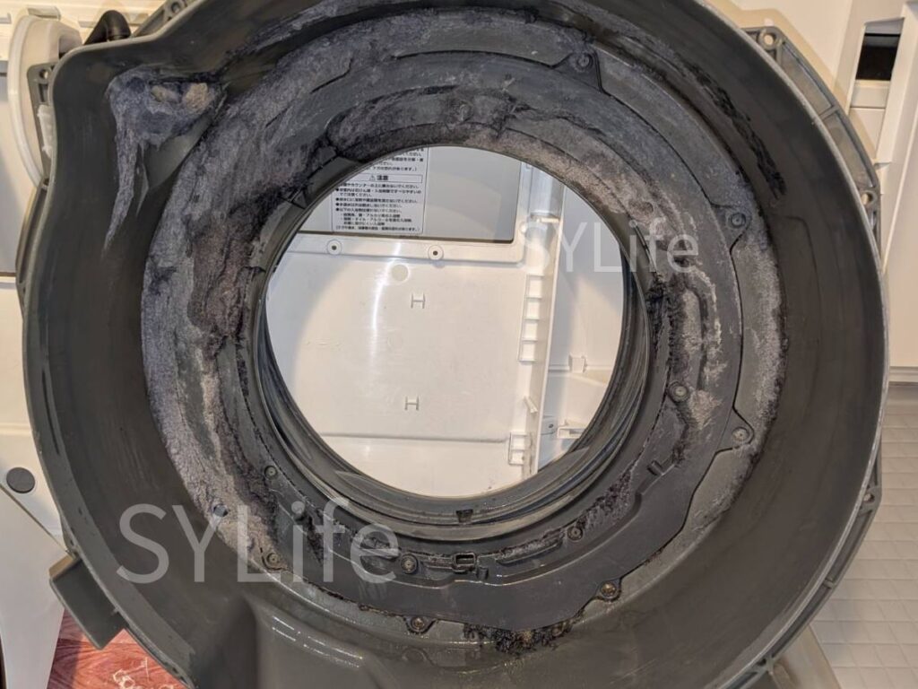 NA-VX800BR 洗浄前内部状況