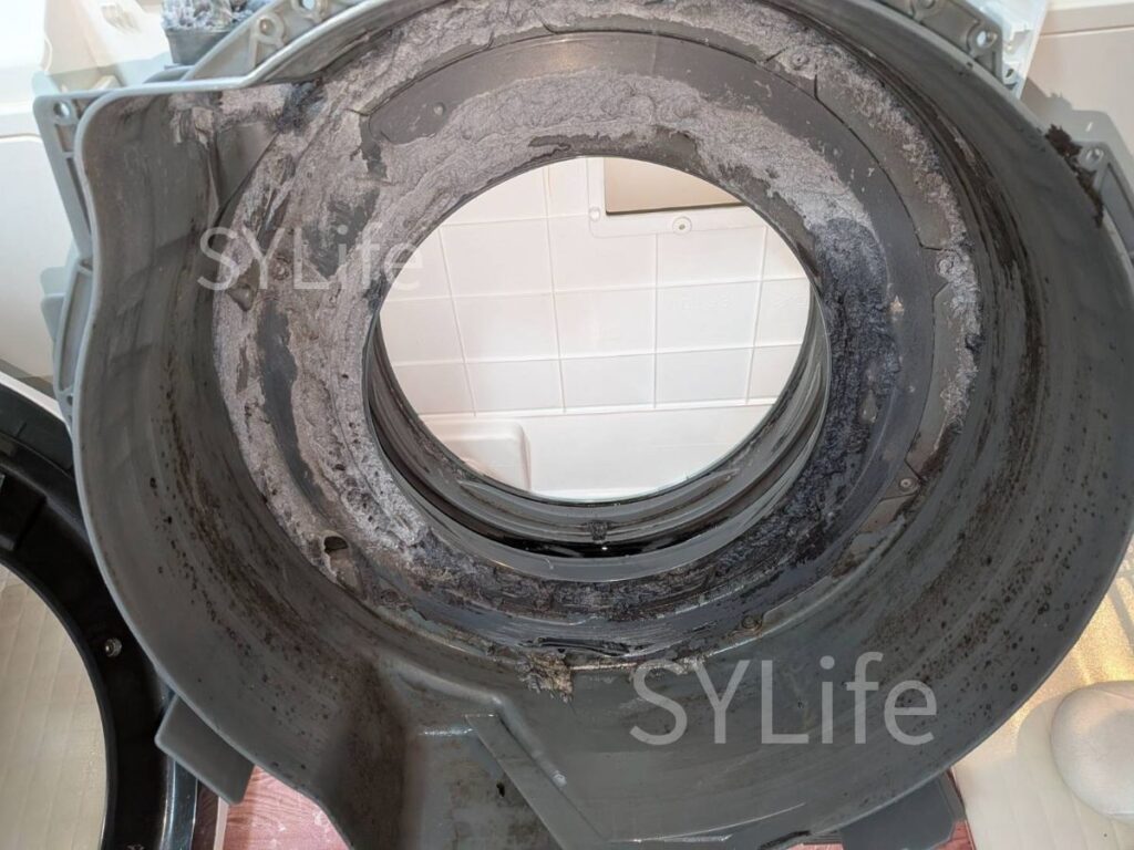 NA-VX3900L 脱水受けカバー ホコリ詰まり