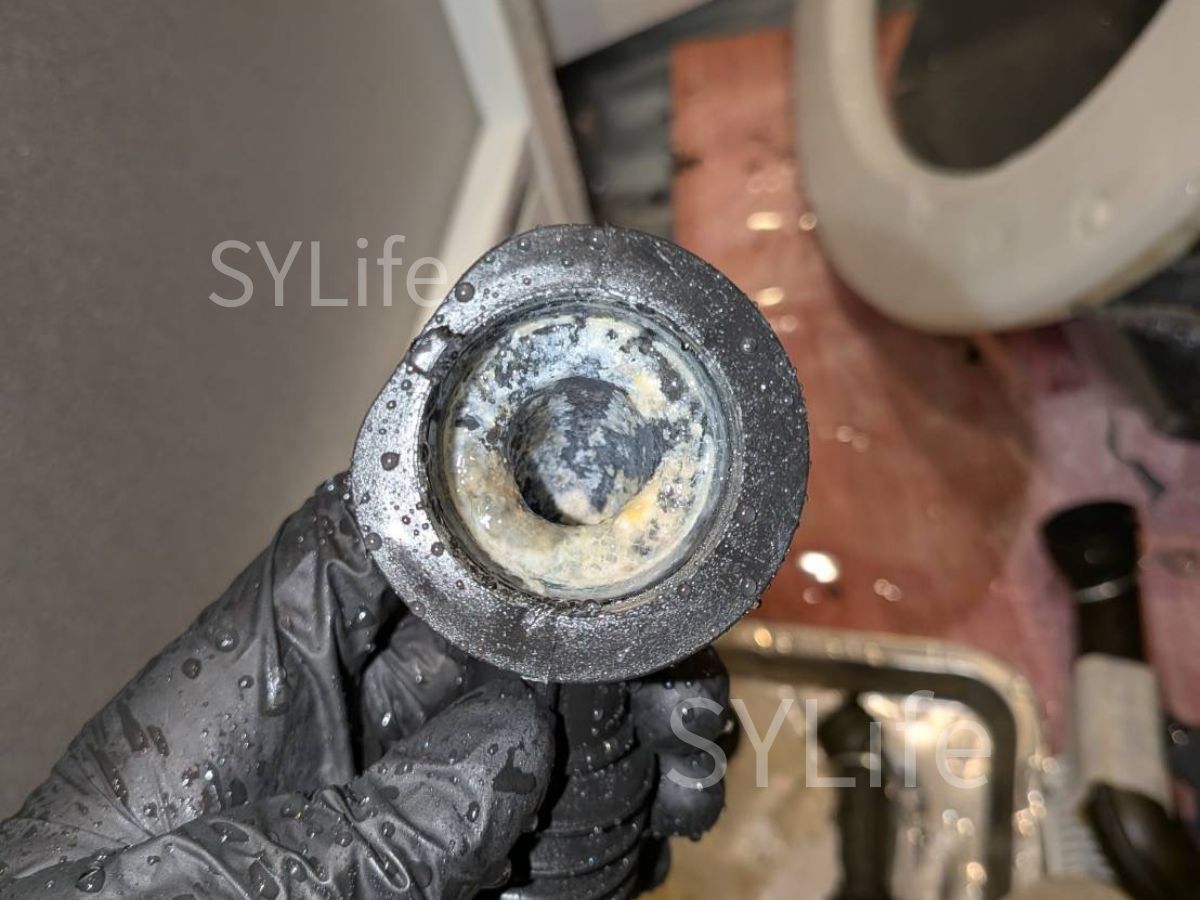 NA-VX800AL排水経路ダクト洗浄前