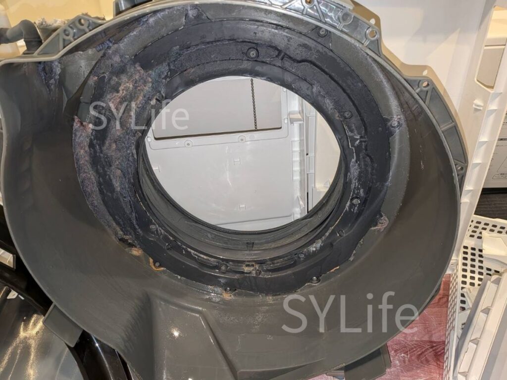 NA-VX800AL脱水受けカバー洗浄前
