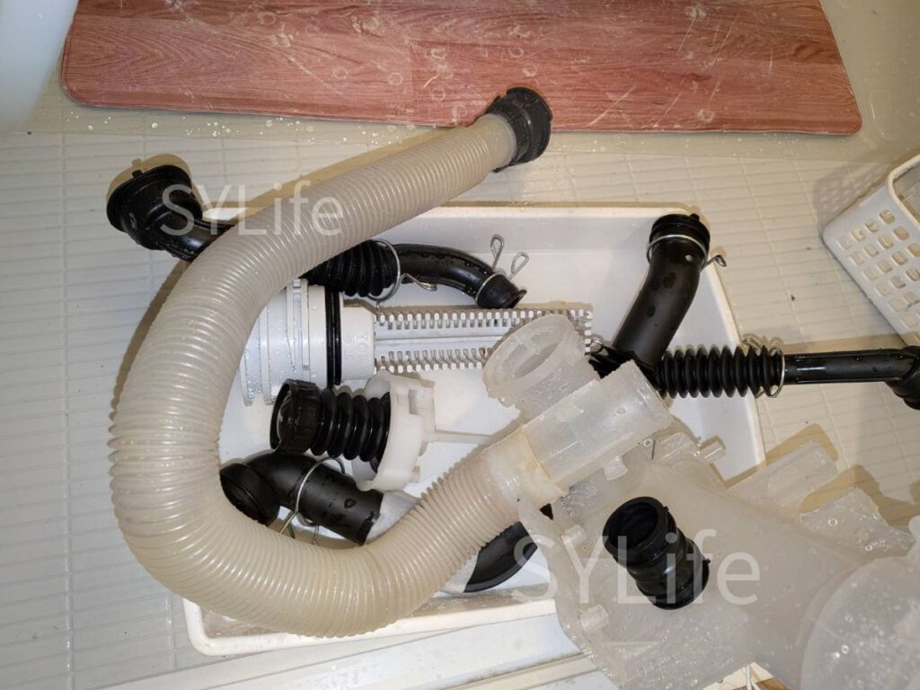 川口市NA-VX8900L排水経路洗浄後