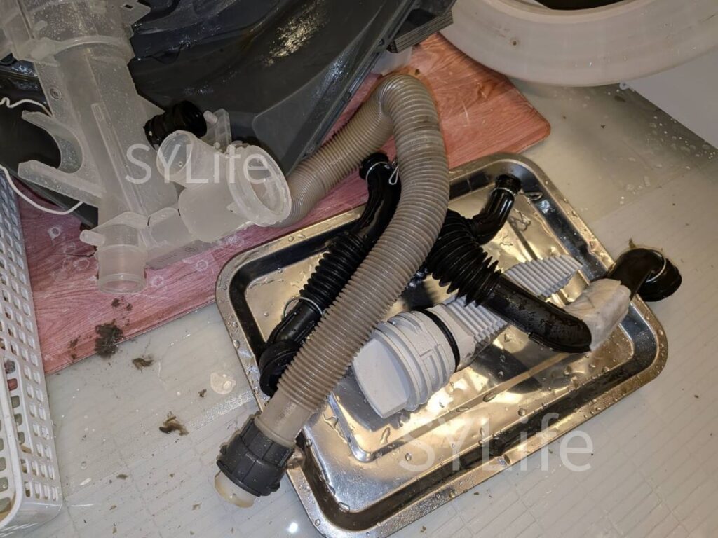 川口市NA-VX8900L排水経路洗浄後