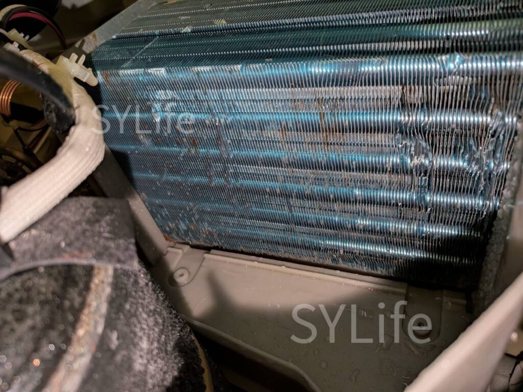 港区｜東芝 TW-127XP1｜ドラム式洗濯機クリーニング｜乾燥改善｜ヒートポンプ洗浄後の状態（作業後）