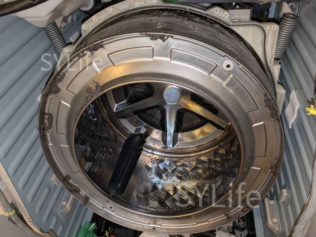 中央区東日本橋パナソニックドラム式洗濯機NA-9800R洗濯槽汚れ

