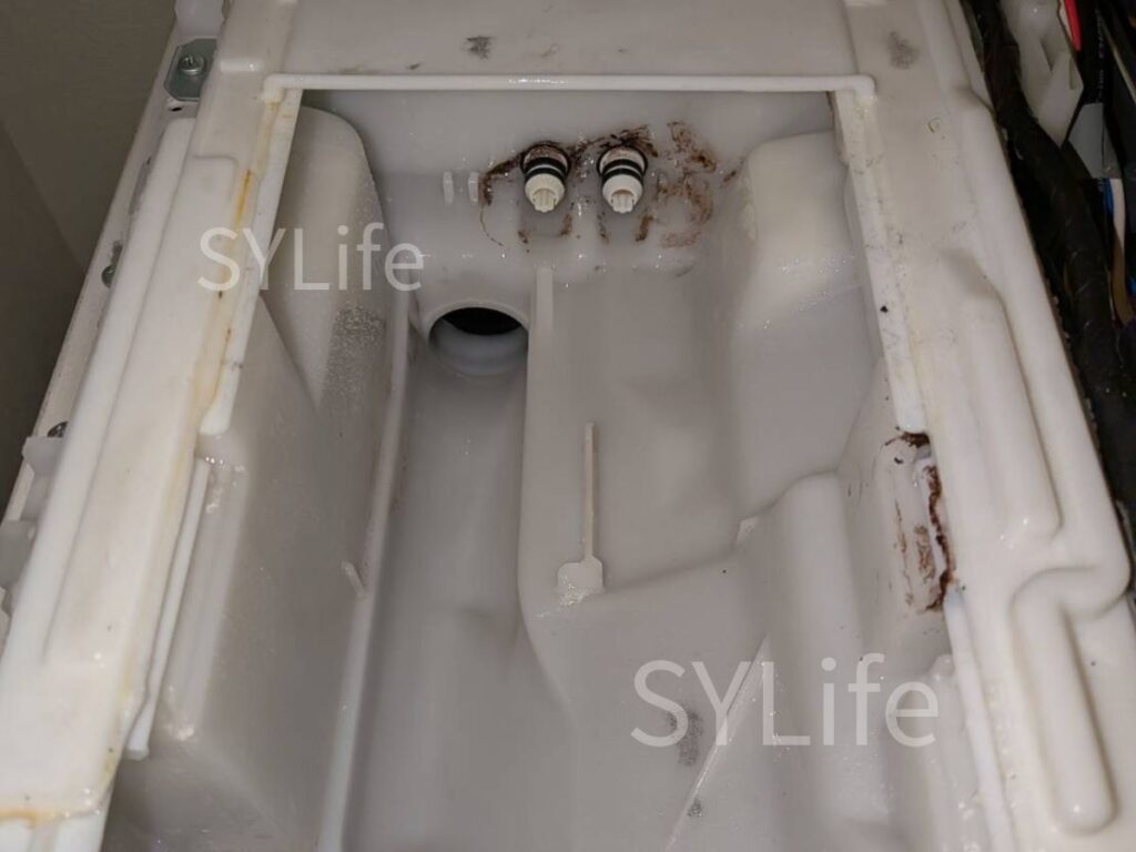 中央区東日本橋パナソニックドラム式洗濯機NA-9800R洗剤投入口カビ汚れ
