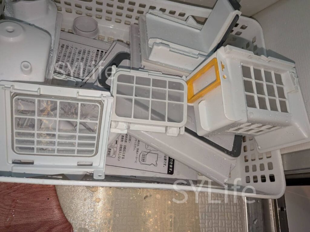 東京都中央区日立BD-SX110F乾燥フィルター洗浄後