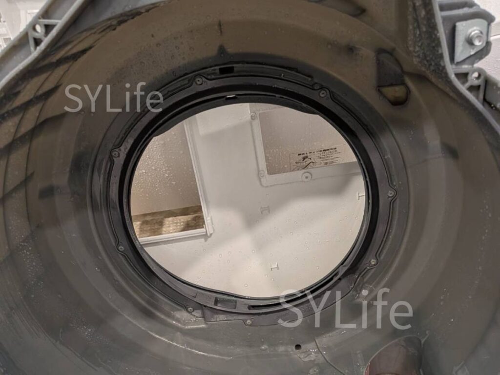 練馬区ドラム式洗濯機NA-LX127AL脱水受けカバー洗浄後