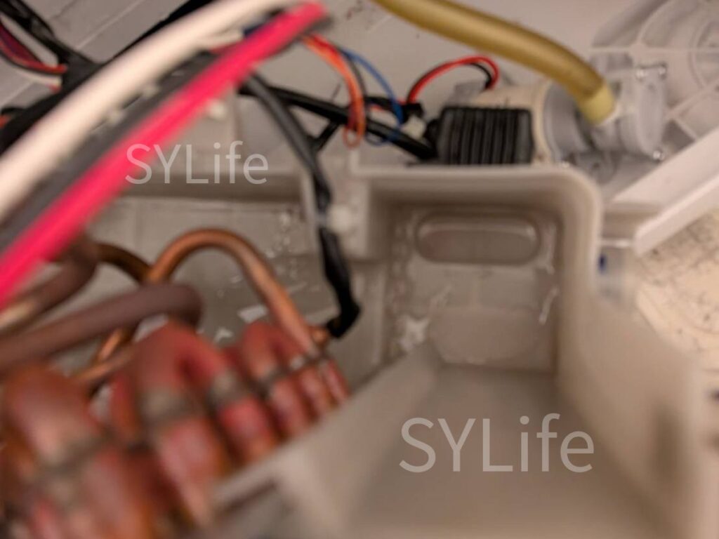 練馬区東芝ドラム式洗濯機TW-127X9BKRヒートポンプ排水部分洗浄後