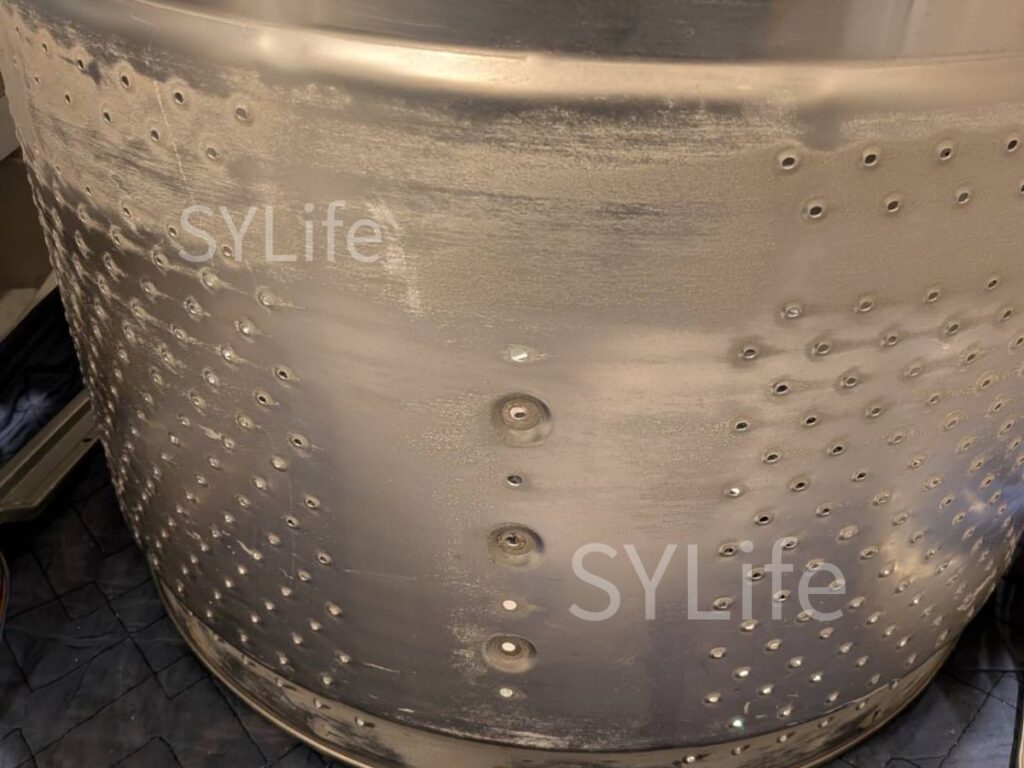 練馬区東芝ドラム式洗濯機TW-127X9BKR洗濯槽洗剤溶け残り