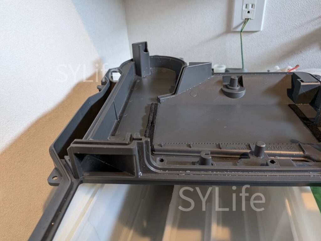 練馬区Panasonicドラム式洗濯機NA-LX127AL排気経路洗浄後