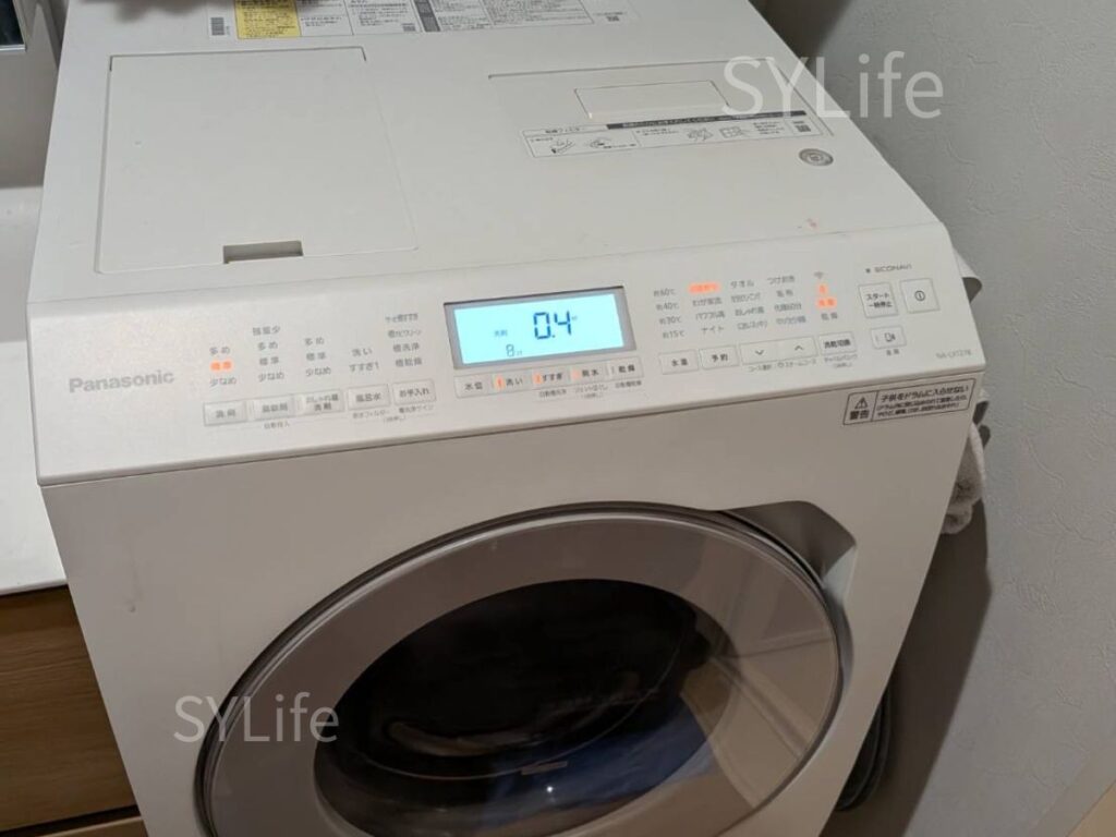 世田谷区 Panasonic NA-LX127BL-W 洗濯機設置状況
