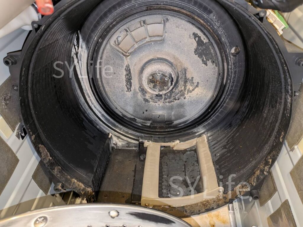 練馬区東芝TW-117V9洗濯外槽洗浄前