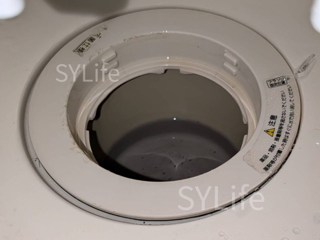 江東区日立ドラム式洗濯機BD-SG100EL排水口洗浄後