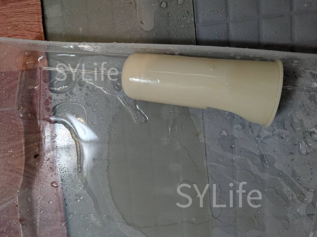 板橋区シャープドラム式洗濯機ES-W113-SL排水口洗浄後