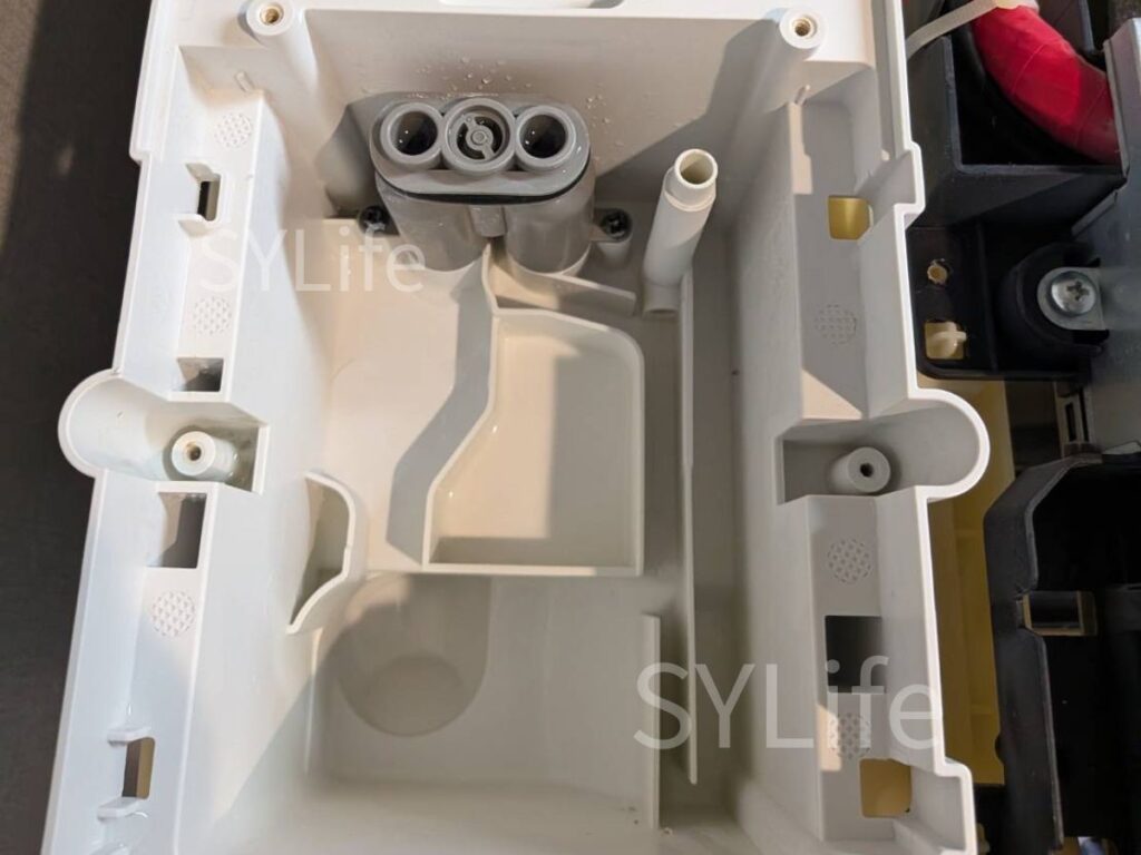 板橋区シャープドラム式洗濯機ES-W113-SL洗剤投入口洗浄後