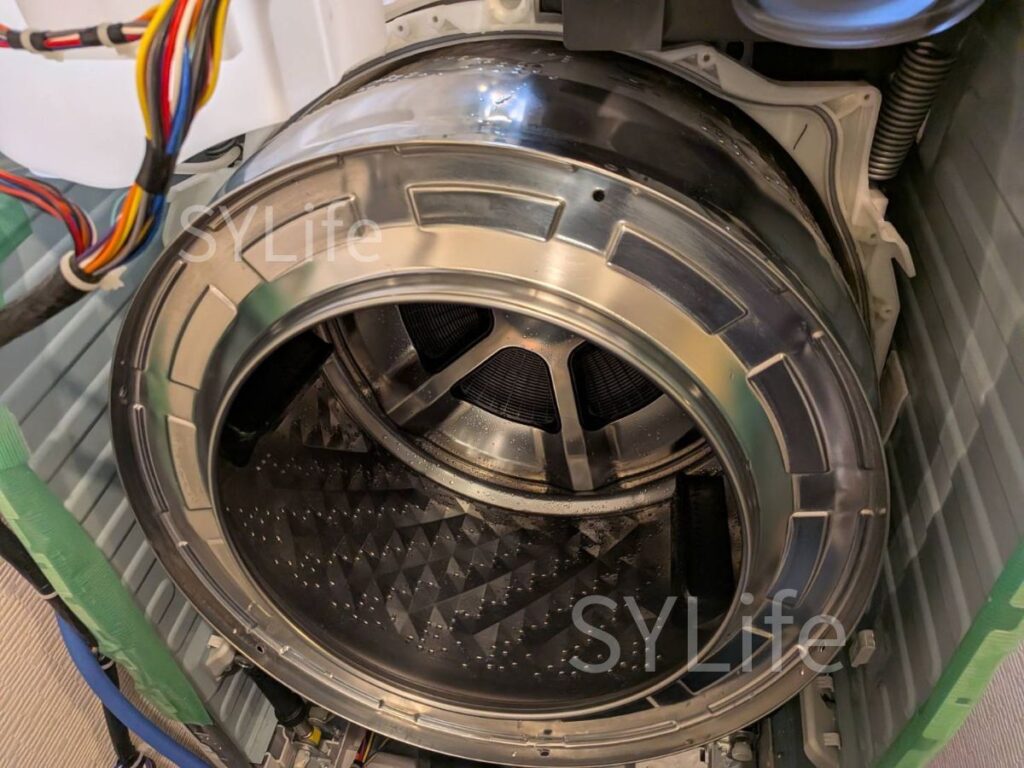 渋谷区 Panasonicドラム式洗濯機NA-LX129BL洗濯槽洗浄後