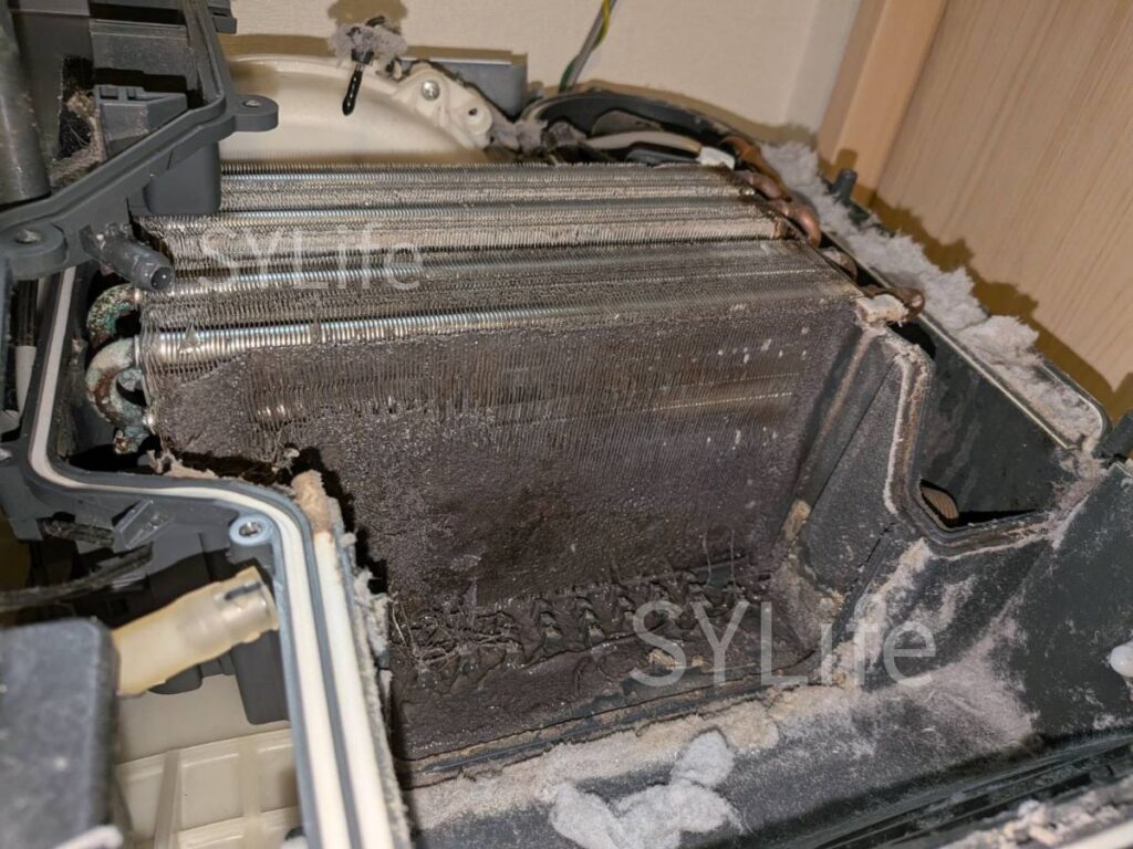 世田谷区ドラム式洗濯機パナソニックNA-VX800BRヒートポンプホコリ詰まり