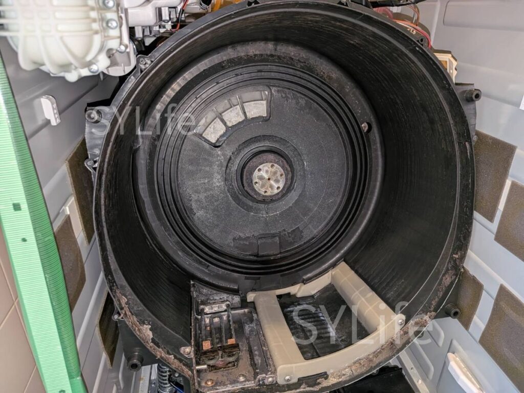 足立区洗濯機クリーニング東芝TW-127XP1L洗濯外槽洗浄前