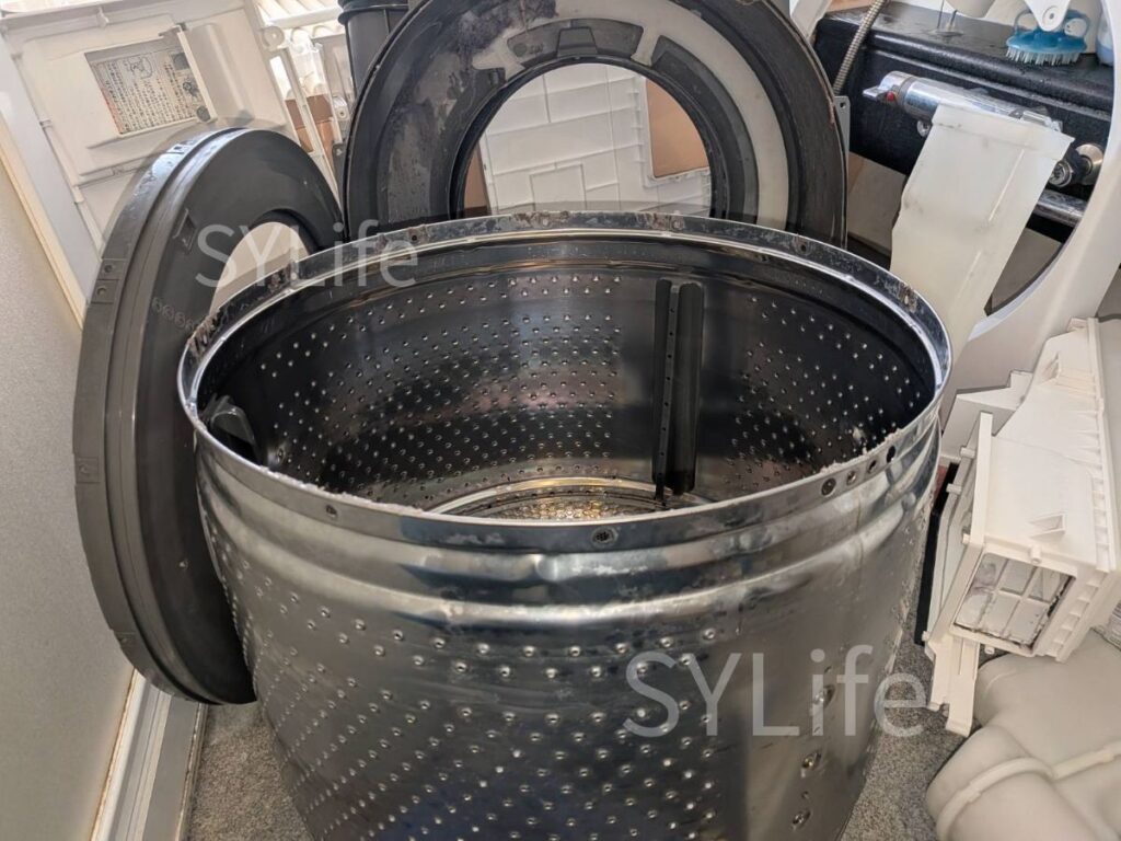 足立区洗濯機クリーニング東芝TW-127XP1L洗濯槽洗浄前
