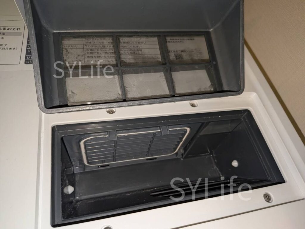 クリーニング後のNA-VX3900L乾燥フィルター洗浄後