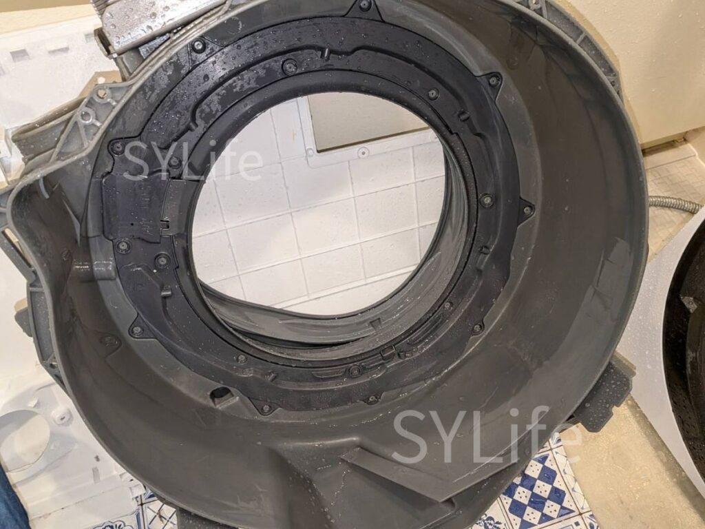 クリーニング後のNA-VX3900L脱水受けカバー洗浄後
