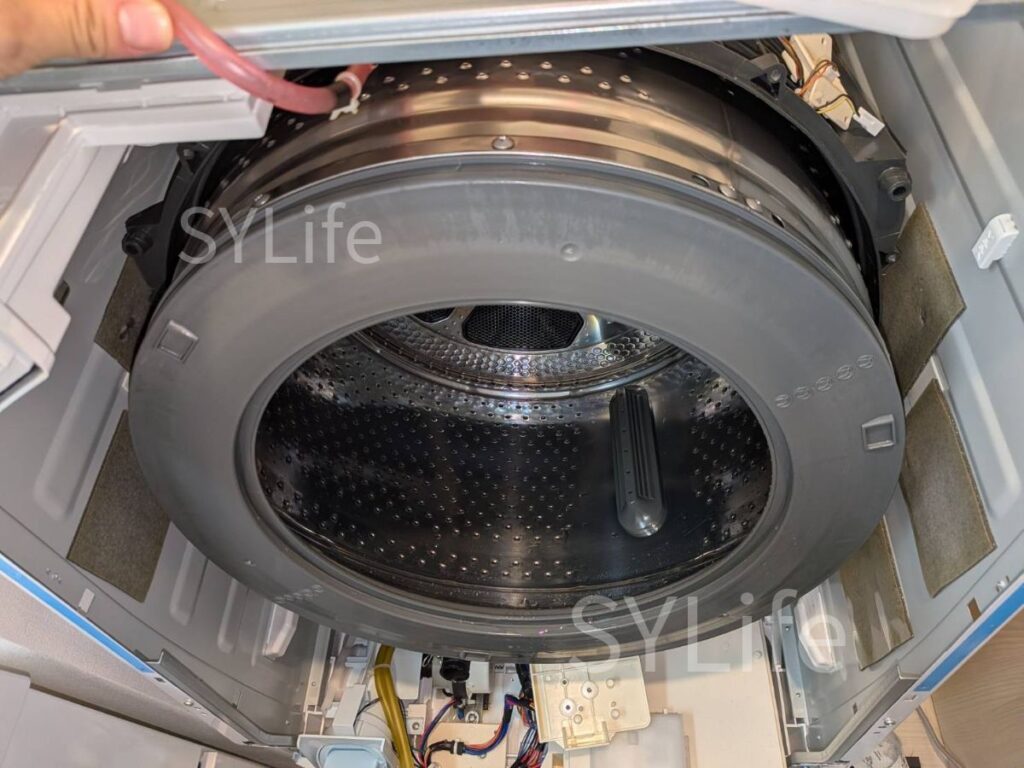 中央区ドラム式洗濯機クリーニング東芝TW-127X9BKL洗濯槽洗浄前