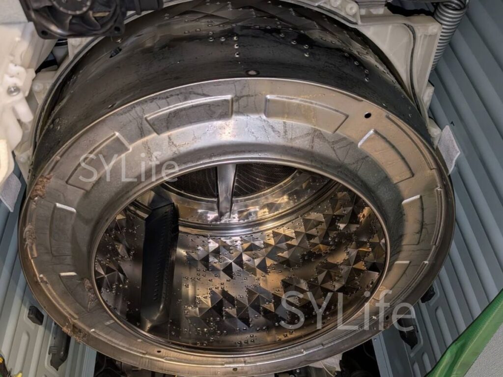 荒川区Panasonicドラム式洗濯機クリーニングNA-VX3500L洗濯槽洗浄前